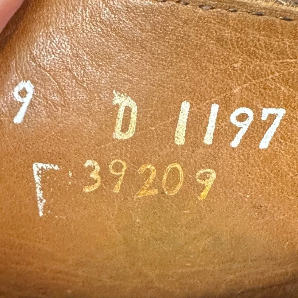 Allen Edmonds First Avenue Boots Mens 9.5D Higgins Mill Brown Pebble Grain EUC